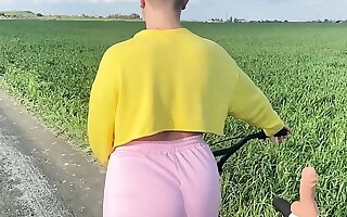 Tricky OUTDOOR COCK - Along to wettest bike ride ever!!!