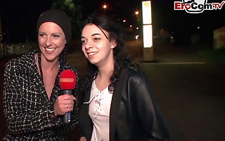 GERMAN STREET CASTING - Girl asks normal guy be fitting of lovemaking all round auto