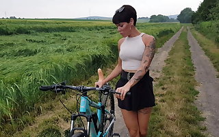 The original! Lara Berrgmann misuses your bike!