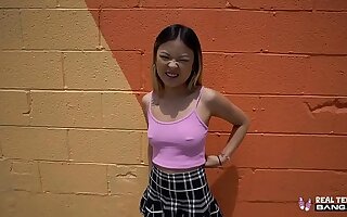 Real Minority - Hot Asian Teen Lulu Chu Fucked During Porn Casting