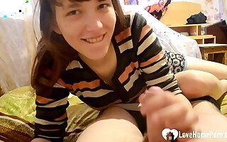 Hot stepdaughter cannot have enough of his cock